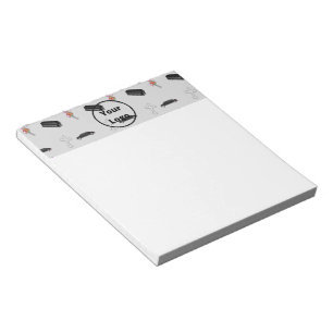 Bloc-note Gray funeral business pattern