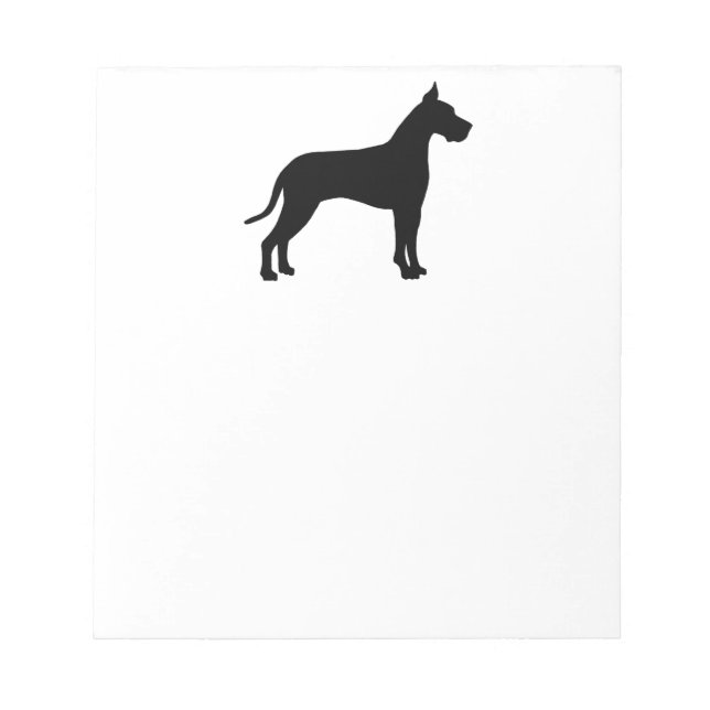 Bloc-note Great Dane Silhouette (Devant)