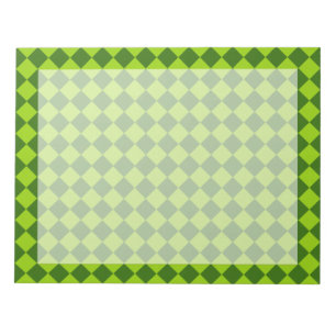 Bloc-note Green Combination Diamond Motif par STaylor