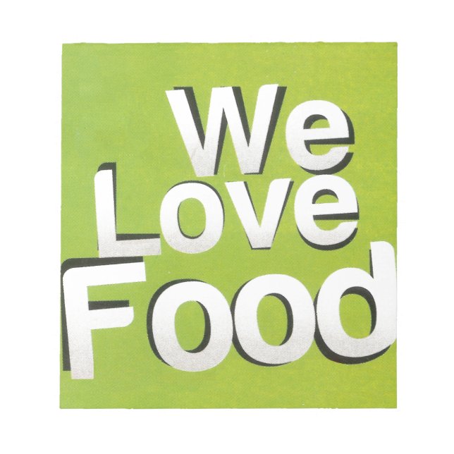 Bloc-note Green Grub Club : We Heart Food Design (Devant)