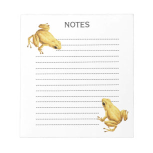 Bloc-note grenouille à fléchettes