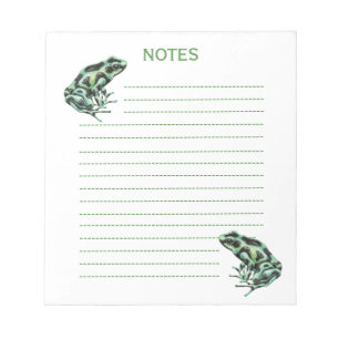 Bloc-note grenouille à fléchettes