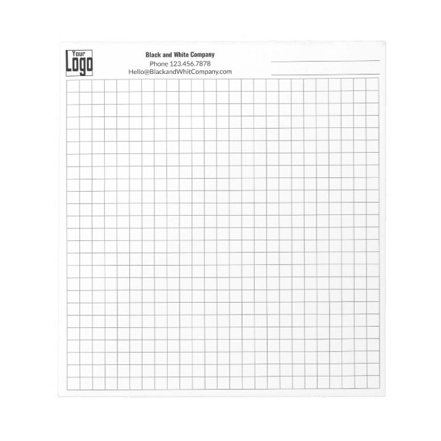 Bloc-note Grille de planification de projet Logo Trade Bloc- (Devant)