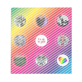 Bloc-note Grille graphique Rainbow