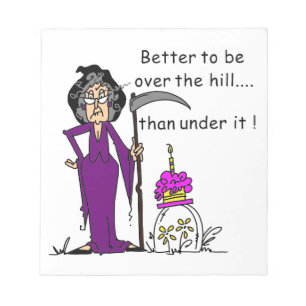 Bloc-note Grim Reaper Humour d'anniversaire
