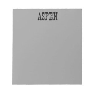 Bloc-note Gris d'Aspen