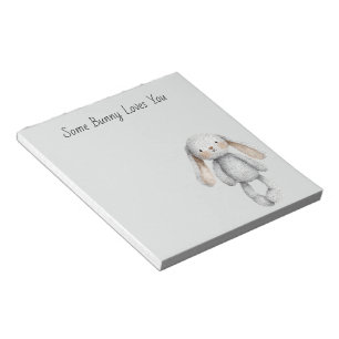 Bloc-note Gris Some Bunny Vous Aime