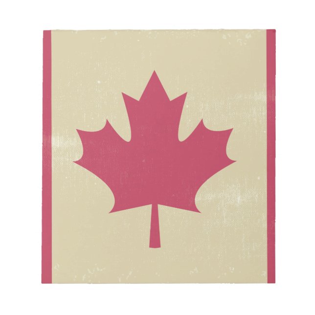 Bloc-note gronder le drapeau canadien (Devant)