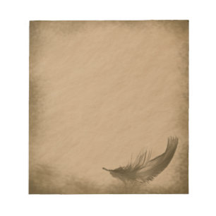 Bloc-note Grunge de plumes