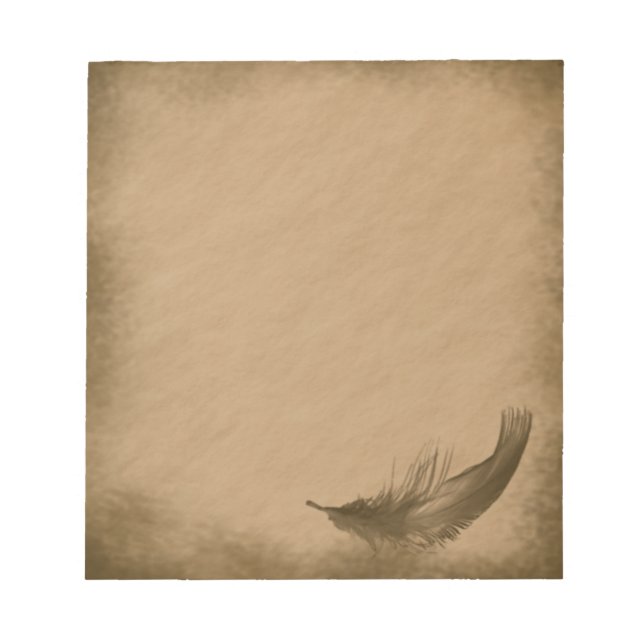 Bloc-note Grunge de plumes (Devant)