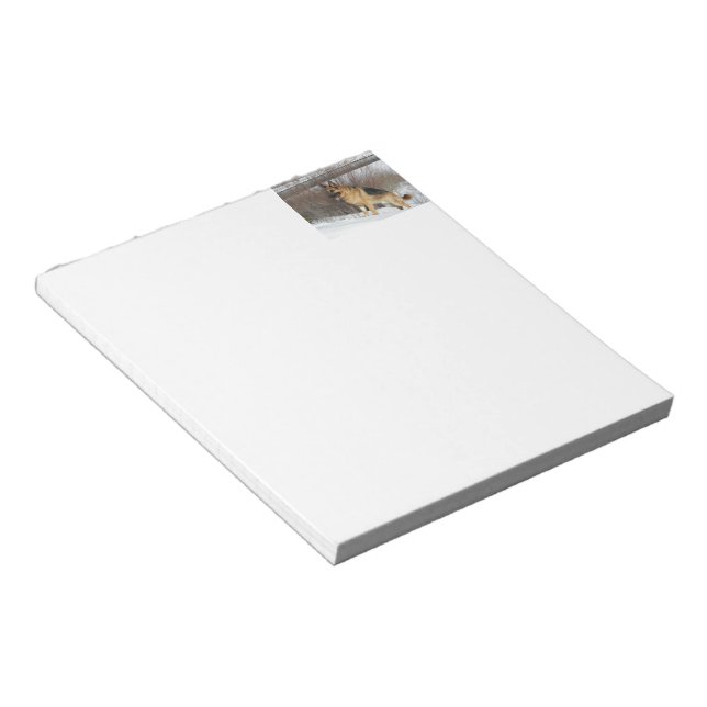 Bloc-note GSD en neige hivernale (Incliné)