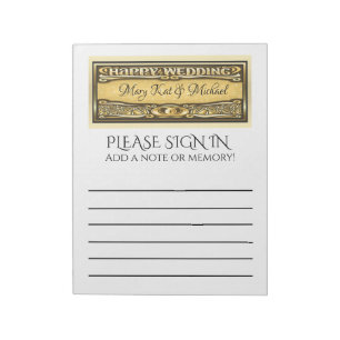 Bloc-note Guest Book Insert Pages Note Pad