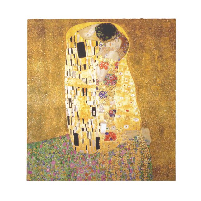 Bloc-note Gustav Klimt La Peinture Classique Du Kiss (Devant)