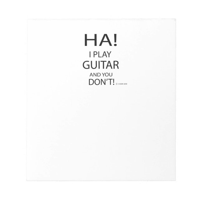 Bloc-note Ha Guitare (Devant)