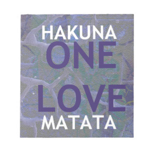 BLOC-NOTE HAKUNA MATATA