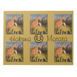 Bloc-note Hakuna Matata avec le sourire