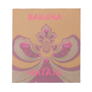 Bloc-note Hakuna Matata Joyeux Noël joli coeur design