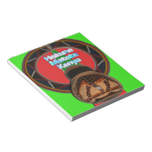Bloc-note Hakuna Matata Kenya Art Personnaliser d'impression