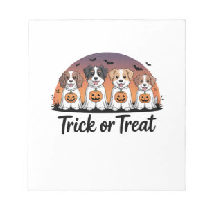 Bloc-note Halloween des friandises ou des sorts