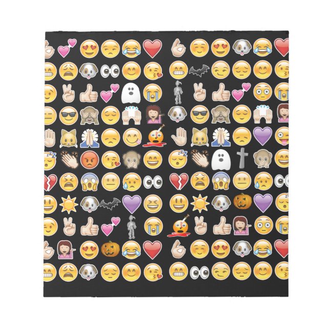 Bloc-note halloween emoji (Devant)