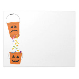 Bloc-note Happy and triste Halloween Buckets