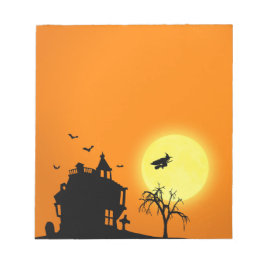 Bloc-note Happy Halloween Silhouette paysage