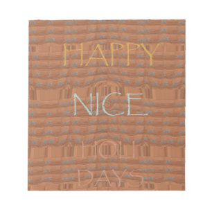 Bloc-note Happy Holidays Zebra Art Print