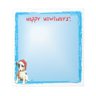 Bloc-note Happy Howlidays Smooth Fox Terrier
