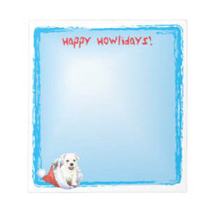 Bloc-note Happy Howlidays Westie