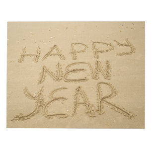 Bloc-note Happy New Year in Sand