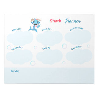 Bloc-note Happy Shark Family Planner