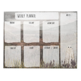 Bloc-note Heather Ghost Planificateur hebdomadaire