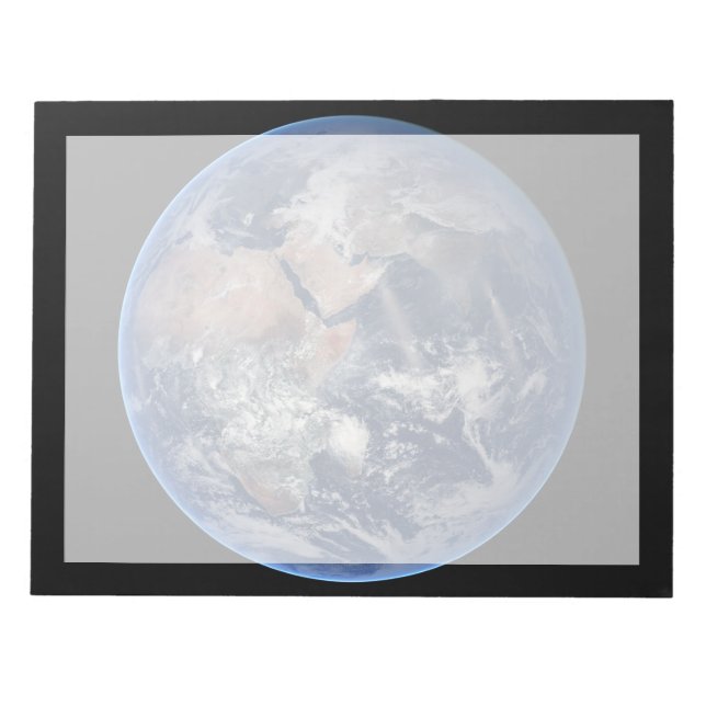 Bloc-note Hémisphère Est Sur La Planète Terre. (Devant)