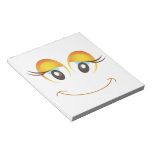 BLOC-NOTE HEUREUSE FILLE FACE