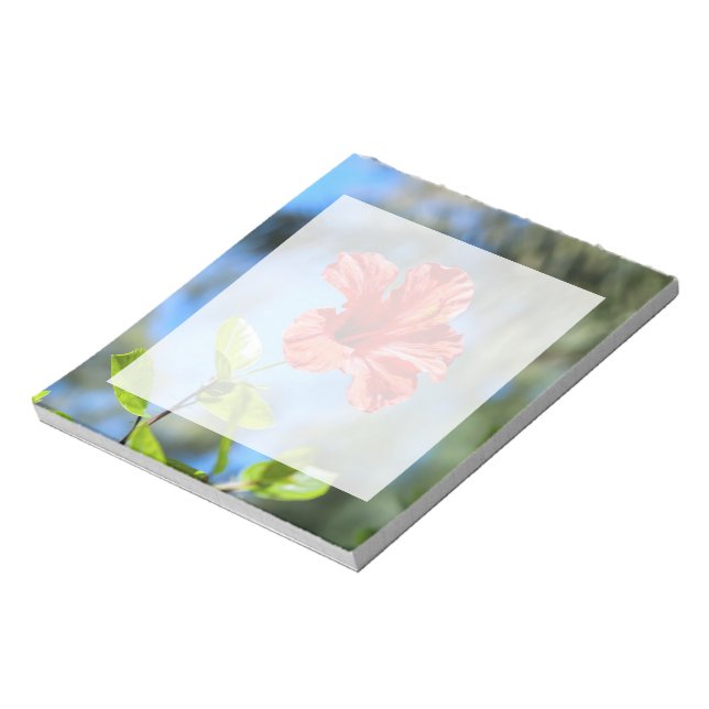 Bloc-note Hibiscus rouge (Tourné)