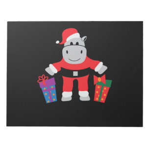 Bloc-note hippo père Noël