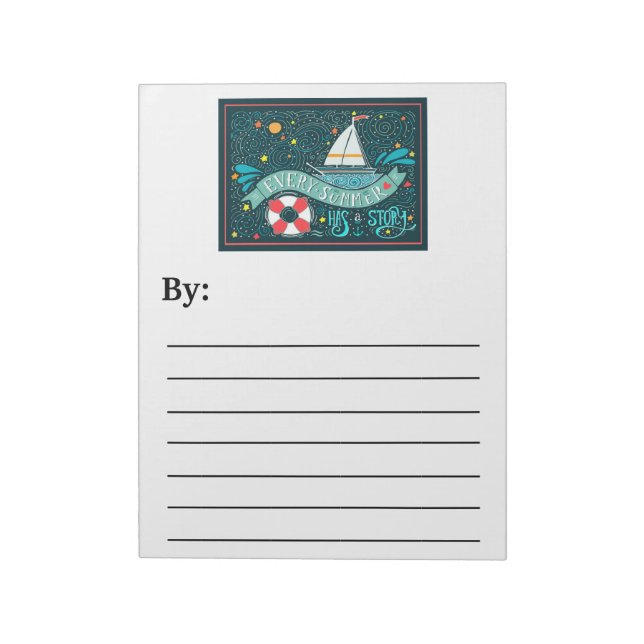 Bloc-note Histoires d'été Note Pad (Tourné)