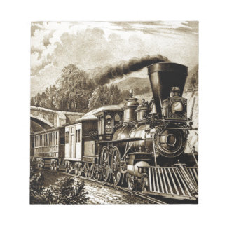 Bloc-note Historique des locomotives des moteurs à vapeur