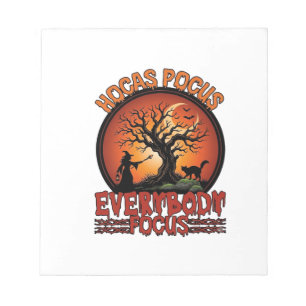 Bloc-note Hocas Pocus Tout le monde se concentre sur l'arbre