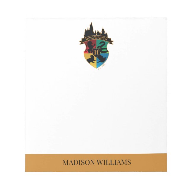 Bloc-note HoGWARTS™ Castle Crest House Insigne de fierté (Devant)