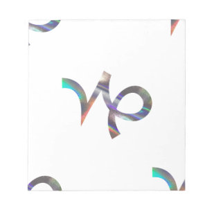 Bloc-note hologramme Capricorne