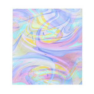 Bloc-note hologramme pastel