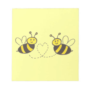 Bloc-note Honey Bees with Heart