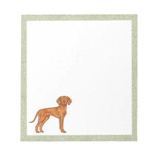 Bloc-note Hongrois Vizsla Pointer Chien mignon Caricature Ch