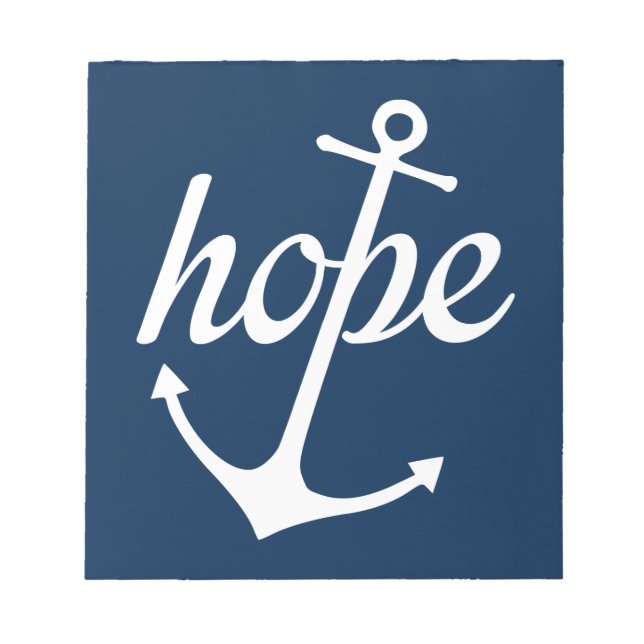 Bloc-note Hope Ancres The Soul (Hébreux 6:19) (Devant)