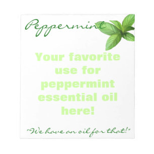 Bloc-note Huile essentielle de menthe