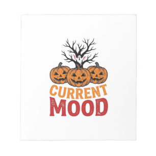 Bloc-note Humeur actuelle Halloween Citrouille Conception de