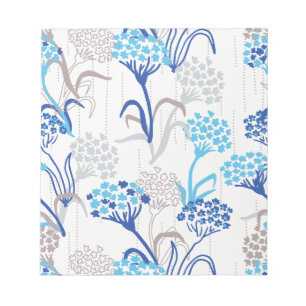 Bloc-note Hydrangée légère et aérée Motif floral