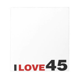 Bloc-note I Love 45