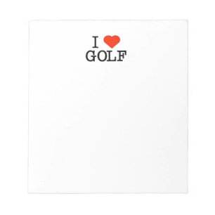 Bloc-note I Love Golf